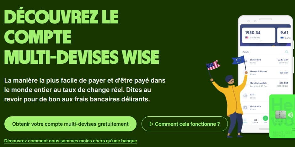 Application et carte Wise pour gérer plusieurs devises