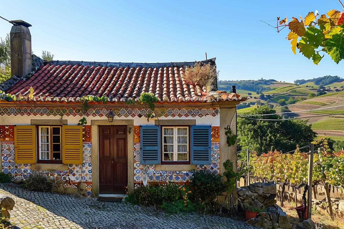 Maison ancienne dans un village portugais