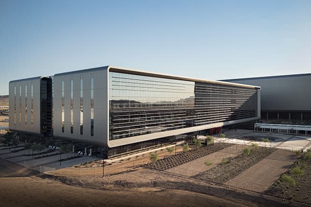 Vue extérieure du site de production TSMC Arizona