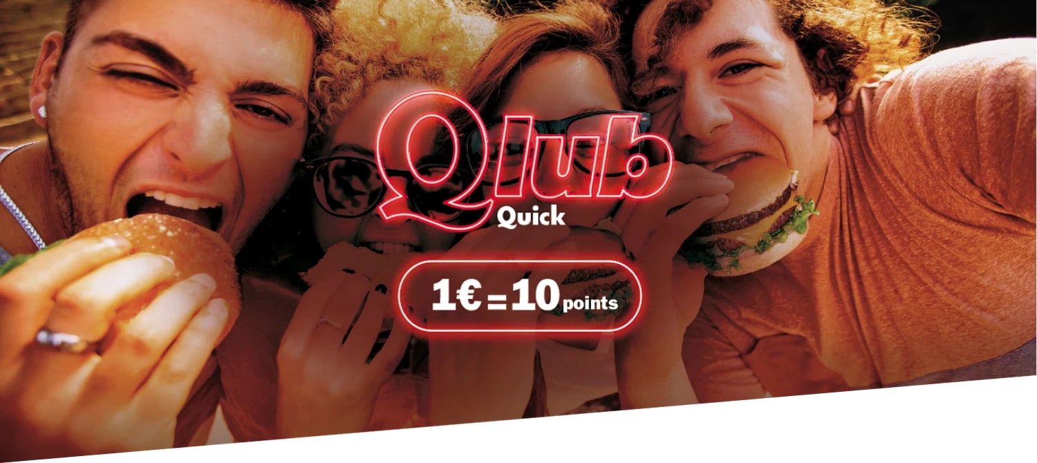 Présentation officielle du programme Qlub de Quick sur smartphone avec points et avantages