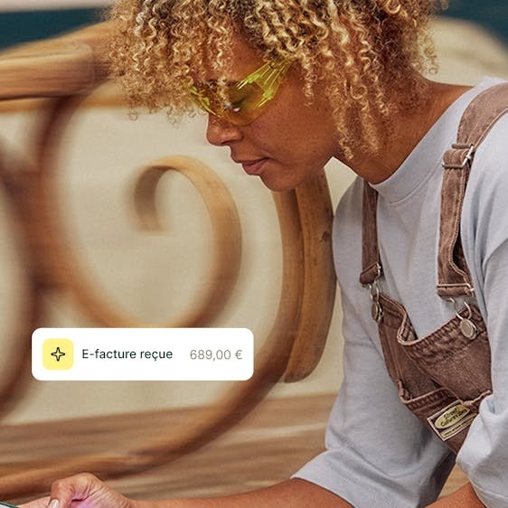 Interface Shine présentant le tableau de bord de facturation d'une petite entreprise